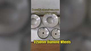 ساعت: ویترین چرخ های شیشه ای و رزین-باند D250mm