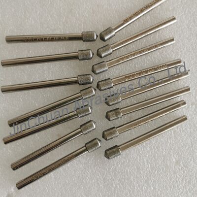 کیفیت  Custom-Made 8*6*10*70mm  120° D126 Electroplated Grinding Bits For Cemented Carbide کارخانه