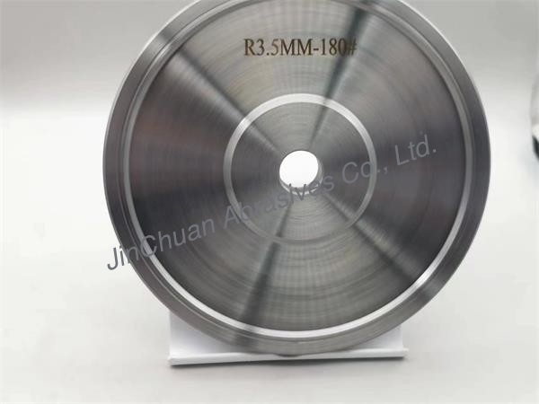 Electroplated diamond grinding wheel for glass with slot 150 16 3.5  D91  C50