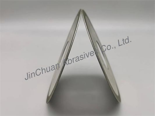 تیغه برش چرخ های سنگ زنی الماس آبکاری شده نقره ای برای 1A1 100mm*0.8mm*7mm