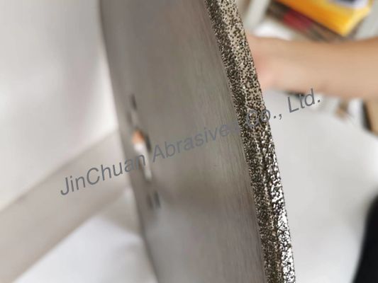 چرخ الماس 490*6.4*80*8*4.4 میلی متر CBN برای سنگ زنی دیسک برش آبکاری شده چدن
