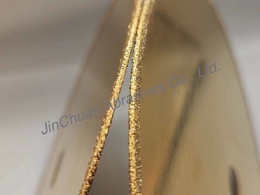 چرخ سنگزنی الماس 1A1R آبکاری شده CBN 210*0.8*20*2mm با تایتانیک