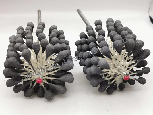 90*80*200mm 60 Grit Flex Hone Brush To Remoting Burr