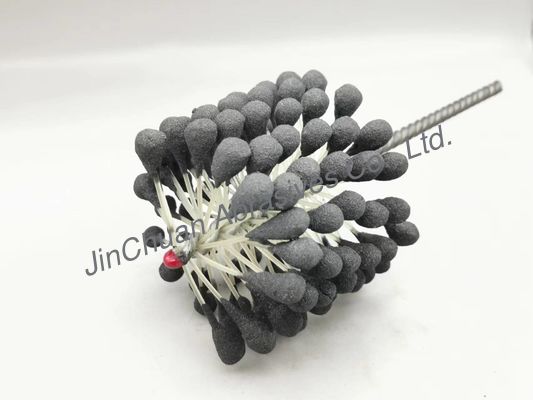 90*80*200mm 60 Grit Flex Hone Brush To Remoting Burr