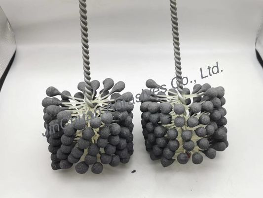 برس 100*80*200 میلی‌متری توپ سیلندر انعطاف‌پذیر برای تمیز کردن و تکمیل سوراخ‌ها