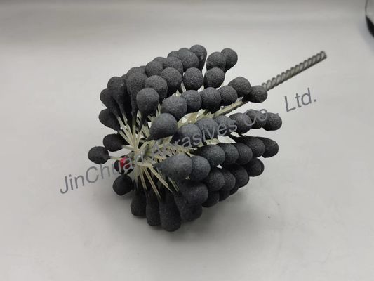 برس 100*80*200 میلی‌متری توپ سیلندر انعطاف‌پذیر برای تمیز کردن و تکمیل سوراخ‌ها