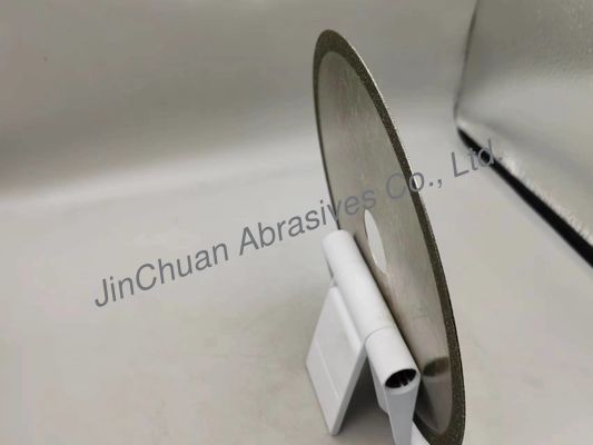 چرخ سنگ زنی الماس تخت نقره ای 200 میلی متر * 1.0 میلی متر * 31.75 میلی متر * 10 میلی متر برای صنعتی