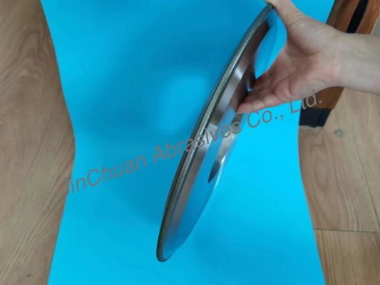 چرخ های سنگ زنی الماس نقره ای آبکاری شده 14FF1 D120/140 350*20*127*7*307*5