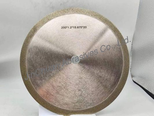 1A1 چرخ های آسیاب الماس الکتروپلاستی با قطر 200mm ضخامت 1.8mm D80/100
