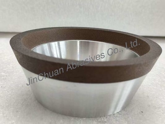 11V2 رزین الماس آسیاب چرخ با بدن آلومینیوم Grit 151 قطر 100