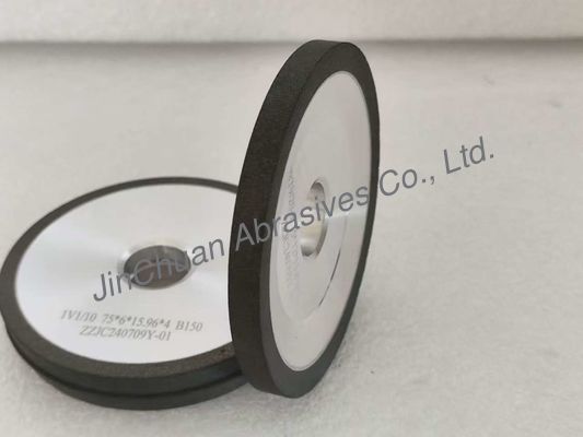 چرخ آسیاب رزین بوند CBN خاکستری 1V1 75mm با 10 درجه برای کارایی Gashing