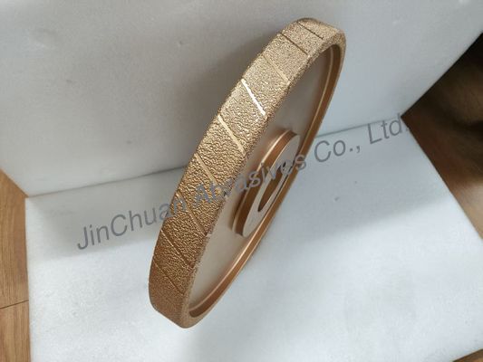 400 میلی متر دانه خام خلاء برزده چرخ Diamong D25/30 چرخ آسیاب برای آهن ریخته