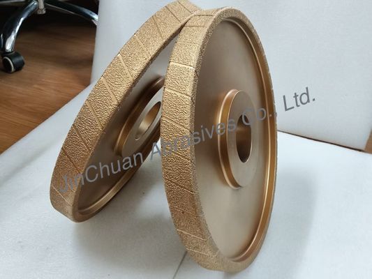 400 میلی متر دانه خام خلاء برزده چرخ Diamong D25/30 چرخ آسیاب برای آهن ریخته