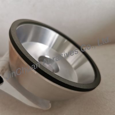 چرخ سنگ زنی CBN با رزین برای ماشینکاری فولاد با سرعت بالا و کاربید 11A2 125*40*32*6*4mm B151 C75