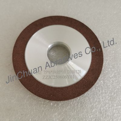 1A1 75*6*32*19.05*10mm D100/120 چرخ تراش الماس رزم