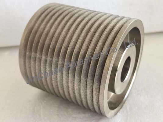 چرخ‌های CBN با روکش آبکاری شده با اندازه و شکل خاص، رنگ کهربایی، برای سنگ زنی و تیز کردن