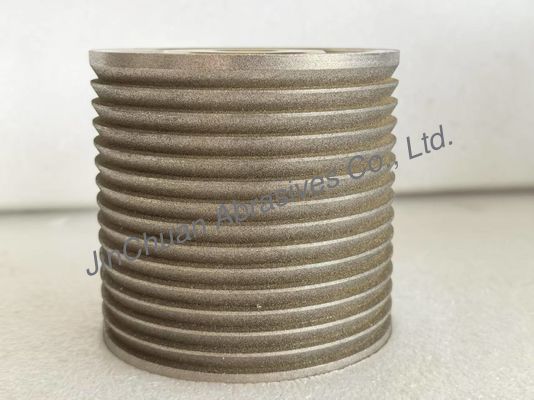 چرخ‌های CBN با روکش آبکاری شده با اندازه و شکل خاص، رنگ کهربایی، برای سنگ زنی و تیز کردن