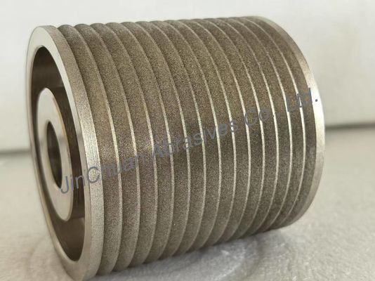 چرخ‌های CBN با روکش آبکاری شده با اندازه و شکل خاص، رنگ کهربایی، برای سنگ زنی و تیز کردن