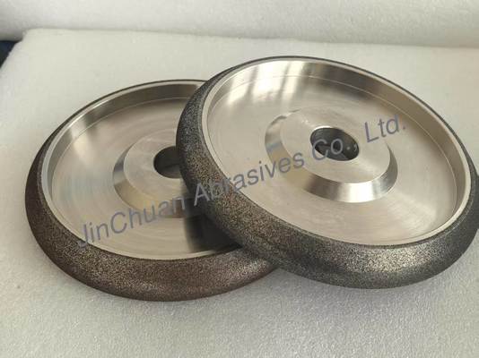 چرخ سنگ تیزکن Woodmizer با رنگ کهربایی و مشکی برای تیز کردن تیغه اره نواری Woodmizer، دیسک های 5، 6 و 8 اینچی