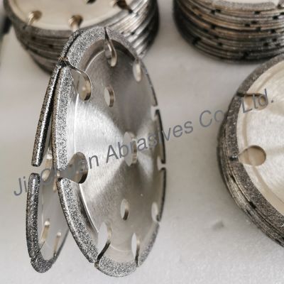 145*4.8*16*6mm B80/100 الکتروپلاستر شده سی بی ان Cyclone Milling Wheel برای زنجیر