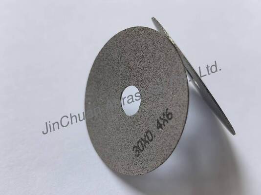 0.4mm supper thin chip breaker فلز پیوند cbn چرخ برش 1A8 برای slotters