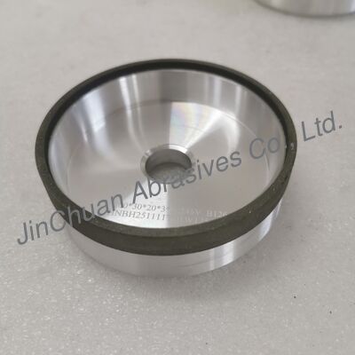 6A9 رزین باندی CBN چرخ آسیاب 100*30T*20*3*10mm خیس کردن خیس B126