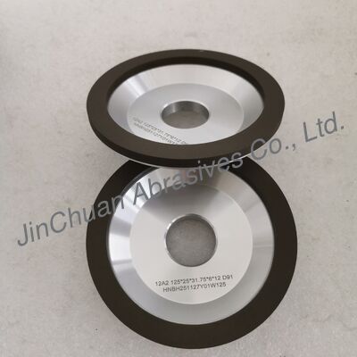 سنگ الماسه رزین 12A2 با ابعاد 125*25T*31.75*6*12mm D91 برای سنگ زنی مرطوب