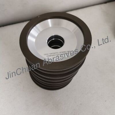 سنگ الماسه رزین 12A2 با ابعاد 125*25T*31.75*6*12mm D91 برای سنگ زنی مرطوب