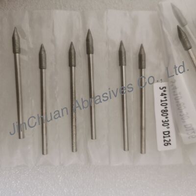 Custom-Made 5*4*10*80mm  30°-120° D126 Electroplated Grinding Bits For Cemented Carbide
