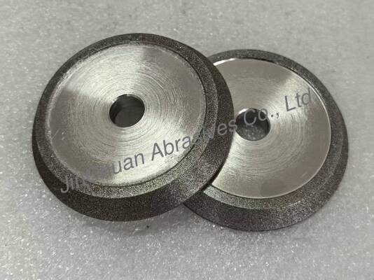 چرخ سنگ‌زنی و پخ‌زنی الکتروباندینگ شده با چرخ آبکاری شده CBN به رنگ کهربایی