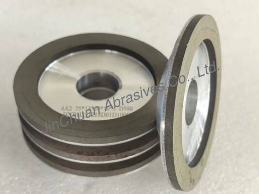 صفحه سنگ زنی الماس رزینی 4A2 مناسب برای ابزارهای کاربید، قطر 75 میلی متر، درجه سختی D500