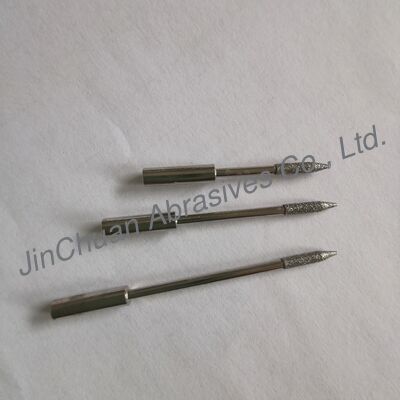 D151# پیین های خردکننده الماس الکتروپلاکت شده با قطر سر 2.2mm و طول آبراسیو 8mm
