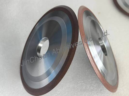 دیسک سنگ زنی الماس رزینی 14V1 150*8*32*3*6 میلی متر شکل V 60 درجه عمر طولانی برای ابزارهای کاربید