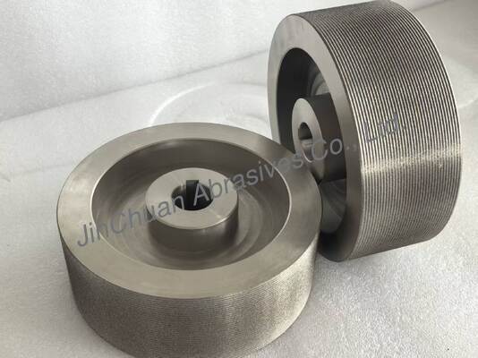 سنگ سنباده CBN با اتصال الکتریکی 200x75x31.75 میلی‌متر B140-170 12TPI سنگ سنباده CBN برای باز کردن دندانه‌های تیغ اره